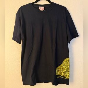Yayoi KUSAMA Black and Yellow Graphic T-Shirt
